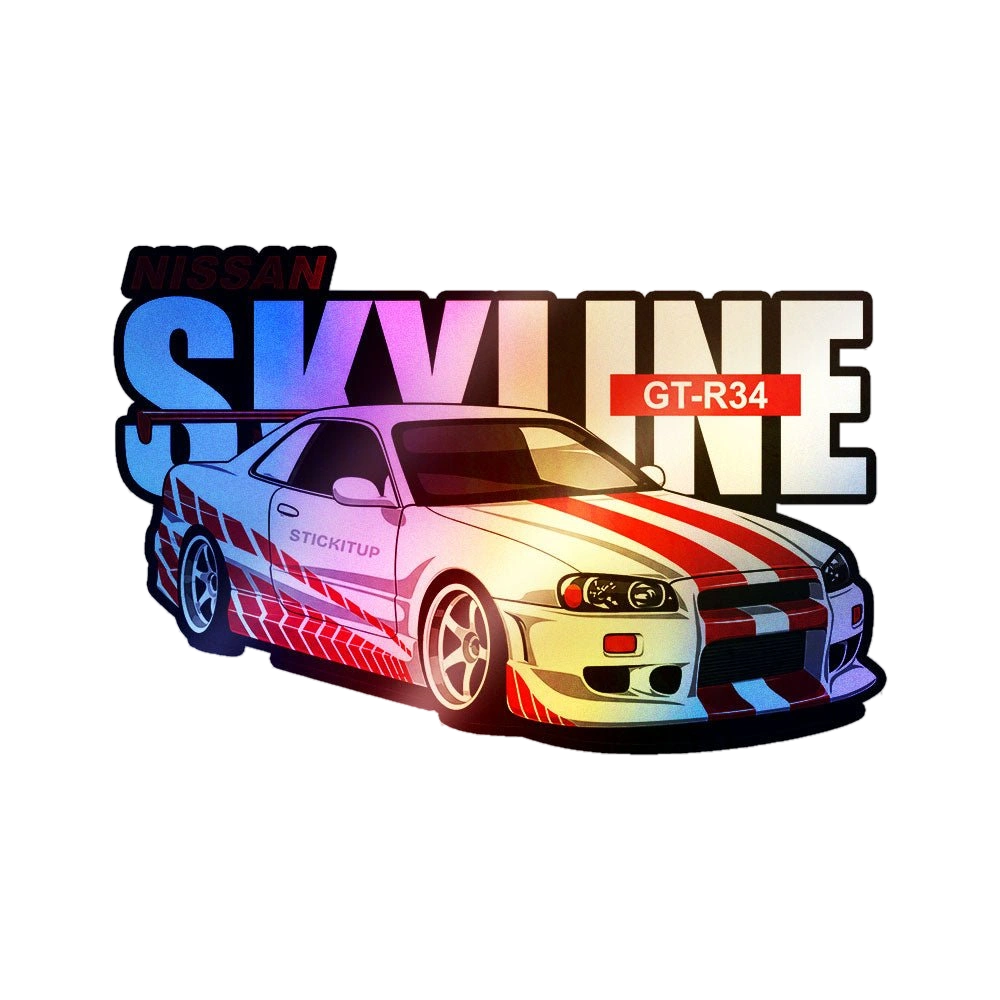 Twin-Turbo Street Legend Holographic Stickers